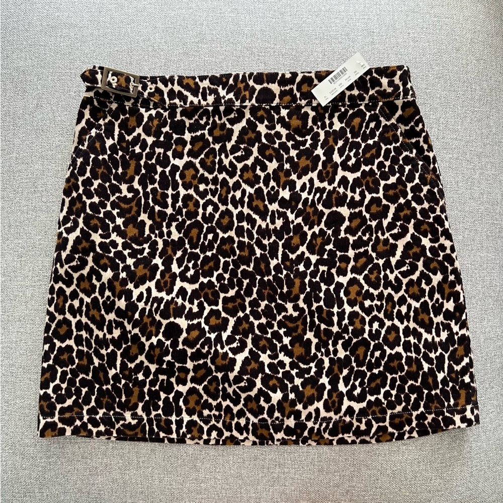 J. Crew cheetah/leopard mini skirt - NWT